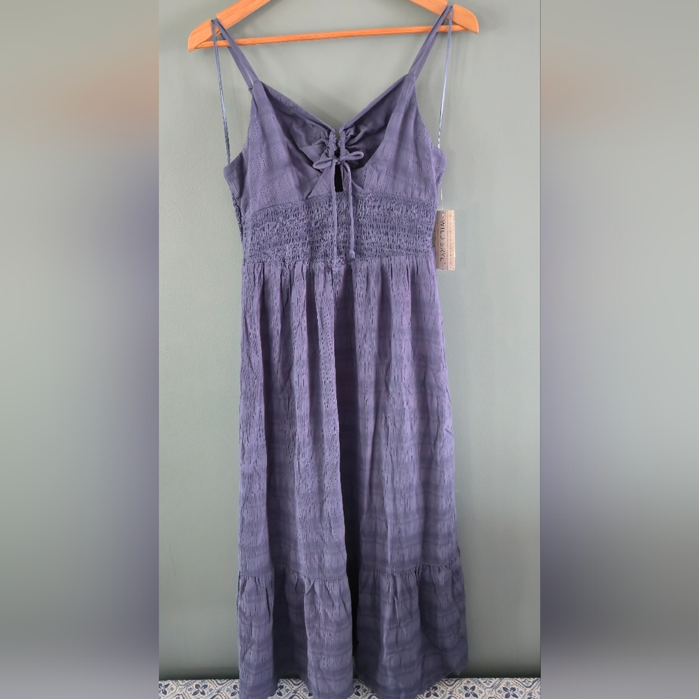 NWT Smocked Maxi Dress Lg